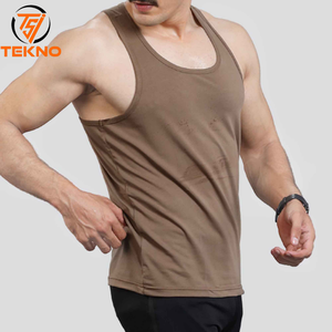 เสื้อกล้ามออกกำลังกายผ้าฝ้ายระบายอากาศได้ดีสำหรับผู้ชายเสื้อกล้ามออกกำลังกายเล่นกีฬาฤดูร้อน - Product Image 1