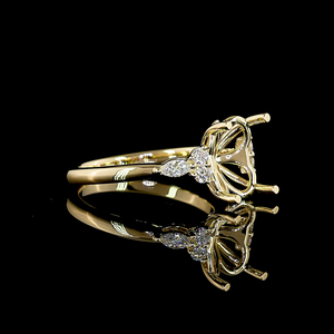 Anillo especial de alta calidad con diamante cultivado en laboratorio de 0.24 quilates y oro de 18k, ideal para clientes de pedidos al por mayor que necesitan trabajo personalizado. - Product Image 1