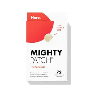 Best Quality Mighty Patch from Hero Cosmetics Hydrocolloid Acne Pimple With Covering Zits Blemishes for Face and Skin 72 Counts