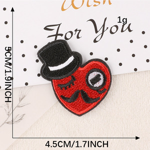 embroidery patches for backpacks embroidery patch for jackets embroidery patch for hats <b>Lipstick</b> Love Star mens or womens - Product Image 5