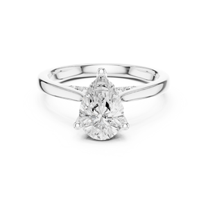 Organic Radience jewels Anillo de aniversario de moissanita de oro rosa de 10 quilates - Product Image 3