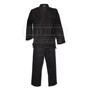 Uniforme Kimono Jiu Jitsu brasileño con material de algodón duradero y rodillas reforzadas para entrenamiento duro - Product Image 4