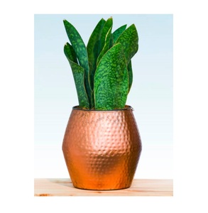 Vase à fleurs en métal durable fabriqué à la main avec un design d'inspiration antique intemporel pour toute maison ou bureau - Product Image 5