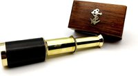 Jouet de bateau de capitaine de pirate de télescope en laiton de poche nautique de haute qualité avec boîte en bois meilleure qualité décor à la maison pour marin