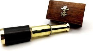 High Quality Nautical Handheld Brass Telescope Pirate Captain's <b>Boat</b> <b>Toy</b> with Wooden Box Best Quality Home Decor for Sailor - Product Image 4