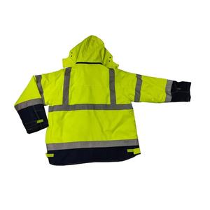 ชุดเสื้อแจ็คเก็ตและกางเกงสะท้อนแสงแบบกันน้ำ OEM คุณภาพสูง มองเห็นได้ชัดเจน พร้อมแถบสะท้อนแสง  ผู้ผลิตชุดยูนิฟอร์มมืออาชีพ  ขั้นต่ำในการสั่งซื้อน้อย - Product Image 2