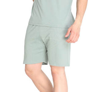 Ensemble t-shirt et short coupe ajustée 100% coton style décontracté pour hommes T-shirt à manches courtes respirant d'été Vente en ligne de shorts - Product Image 4