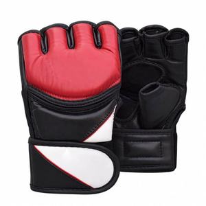 Vente en gros de gants d'entraînement de boxe et de MMA professionnels Demi-doigt personnalisé avec cuir et cuir PU - Product Image 1