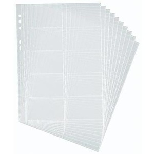 Durable Transparent Polypropylene Business Card Holders 10-Piece Pack for File <b>Folder</b> Accessories - Product Image 1