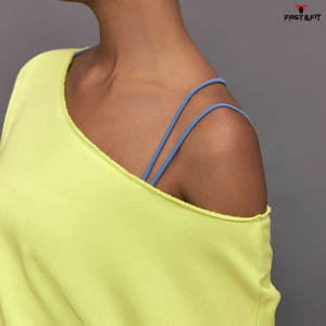 เสื้อสเวตเตอร์ออกกำลังกายแขนยาวเปิดไหล่สำหรับผู้หญิงพิมพ์ลายสำหรับฤดูใบไม้ร่วงฤดูหนาวโลโก้ออกแบบได้ตามต้องการ - Product Image 6