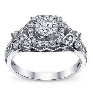 Fijne Sieraden Diamant Verlovingsring Vs Si Fgh Kleur Echte Diamanten Ring Trouwringen Voor Dames