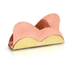 Porte-serviettes en métal personnalisable Décoration de table de meilleure qualité pour hôtels et cafés Tailles de 5.2x7.5 pouces avec logo personnalisé - Product Image 1