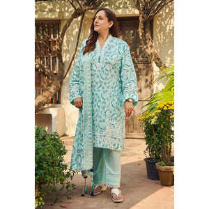 Traje de 3 Piezas para Mujer con Estampado de Laca y Dupatta CL-62108, una Colección - Product Image 1