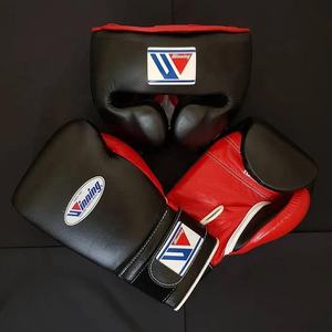 Ensemble de gants de boxe d'entraînement de sparring de qualité supérieure, protège-tête, cuir véritable, kickboxing, arts martiaux, Muay Thai, MMA - Product Image 1