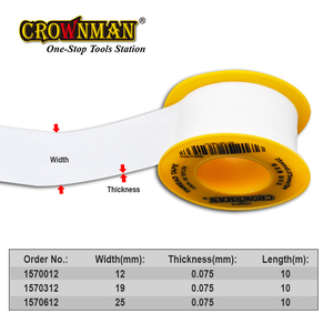 Crownman nề & sơn công cụ 12/19/25 mét chủ đề bọc Sealant con dấu PTFE Băng thợ sửa ống nước băng cho hệ thống ống nước con dấu làm việc ống khí - Product Image 4