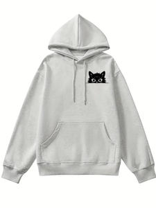 Sudadera con capucha de lana con logotipo personalizado al por mayor para mujer, pijamas de invierno pesados, sudaderas con capucha gruesas lisas - Product Image 6