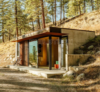 Abri en conteneur Flatpack pour vivre dans une vie cloîtrée Conteneur d'occasion modifié 1 chambre Petite maison à faible coût pour ermite
