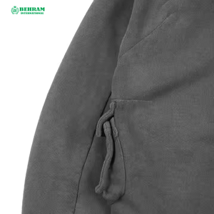 Sudadera con capucha unisex personalizada de alta calidad, 100% algodón French Terry, con cremallera completa, hombros caídos, para invierno, de secado rápido y transpirable. - Product Image 5