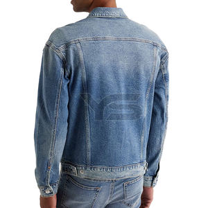 Chaqueta vaquera de alta calidad para hombre con logotipo personalizado estilo informal embalaje personalizado chaqueta de tela vaquera informal con opción multicolor - Product Image 3