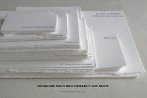 PACK DE MUESTRA en forma de caja estilo Hada invitación papel tipográfico Algodón hecho a mano para papelería - Product Image 2