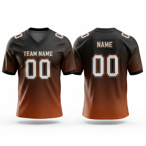 Maillot de football américain personnalisé pour homme, 100 % polyester, respirant, uniforme de sport, grande taille, manches courtes, vêtements d'équipe personnalisés - Product Image 6