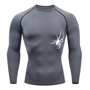 2025 nouveau imprimé Rash Guard hommes personnaliser imprimé manches longues chemise élégant été respirant Jogging porter - Product Image 3