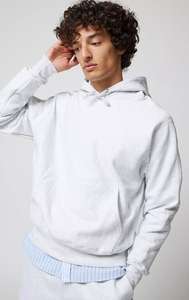 Sweat à capuche uni surdimensionné coupe ample décontracté doux 100% coton sweat à capuche avec logo personnalisé hiver confortable chaud épais épaule tombante sweat à capuche pour hommes - Product Image 2