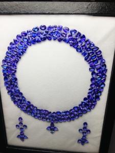 รูปแบบ Tanzanite อุ่นธรรมชาติที่สวยงามสำหรับสร้อยคอและต่างหูพลอยตัดแบบผสม tanzania ORIGIN AAA คุณภาพดีเยี่ยม - Product Image 4
