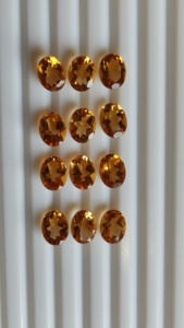 Tamaño grande 10x12mm forma ovalada citrino dorado \ piedra preciosa amarilla en citrino facetado de alta calidad fabricante de piedra Real no calentada - Product Image 3