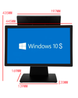 Win10/Android/Linux Configurado 18,5/21,5 pulgadas Pantalla simple/dual Sistemas POS Pantallas táctiles de caja registradora ODM todo en uno