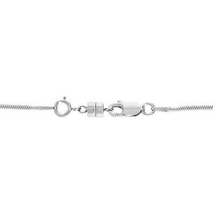 Bracelet à maillons fins en argent sterling 92,5 avec fermoir magnétique et convertisseur de verrouillage à ressort, 1 pièce - Product Image 2