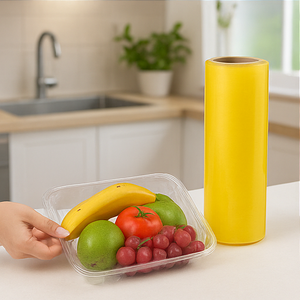 Emballage alimentaire PVC Film étirable de qualité alimentaire 10mic 1500m Jumbo Roll - Product Image 5