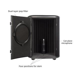 Cabina Vocal Insonorizada Portátil MA606 Yinyu con Aislamiento Acústico <span class=keywords><strong>para</strong></span> Grabación Profesional de Podcasts y <span class=keywords><strong>Voz</strong></span> en Off - Product Image 2