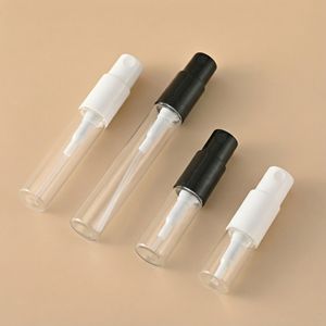 Mini Botella de Vidrio Transparente de 1ml, 2ml, 3ml, 5ml con Atomizador y Serigrafía, Frasco Atomizador de Perfume Vacío para Muestras de Suero para el Cuidado de la Piel - Product Image 3