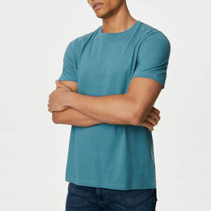 Vente en gros T-shirts unis personnalisés T-shirts grande taille respirants multicolore Logo personnalisé - Product Image 4