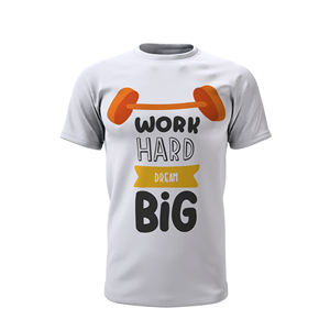 เสื้อยืดพิมพ์ลายแบบระเหิดแห้งเร็วพร้อม100% โพลีเอสเตอร์ครบชุดรองรับโลโก้ตามสั่งสำหรับชุดกีฬายิมและสั่งซื้อจำนวนมาก - Product Image 5