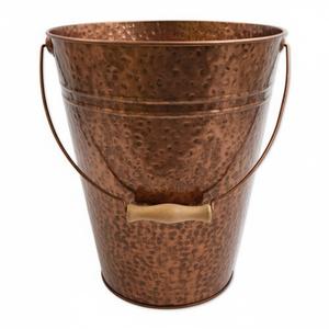 Seau de service en acier inoxydable plaqué cuivre de haute qualité, mini seau en métal avec poignée pour refroidisseur à vin, fournitures de restauration de table - Product Image 5