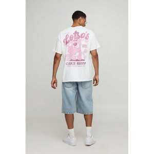 Dtg logotipo personalizado lavado ácido camisa para hombre de gran tamaño vintage lavado 280 GSM peso pesado algodón gráfico camiseta de alta calidad estilo impreso - Product Image 5