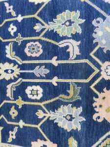 Oshak Elegant Design 8x10 <b>Wool</b> Rug Hariz Imperial with Abstract Pattern Luxury Antique <b>Yellow</b> and Blue Floor Cover for Room - Product Image 6