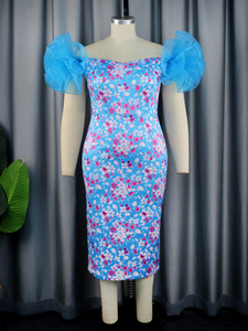 Vestidos de Cóctel Cortos con Estampado y Volantes para Mujer, Ideales para Fiestas de Verano - Product Image 6
