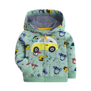 2025 mejor calidad nueva moda 100% algodón niños pequeños niños bebés niños niñas otoño bordado sudaderas con capucha manga larga - Product Image 2