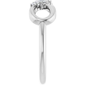แหวนเพชรประดับสไตล์อินฟินิตี้รุ่นสตูลเลอร์ 123779:600P - Product Image 4
