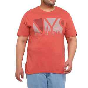 เสื้อยืดผ้าฝ้ายโอเวอร์ไซส์สำหรับผู้ชายทรงพลัสไซส์ทำจากผ้าคอตตอนพิมพ์ลายออกแบบได้ตามที่ต้องการ - Product Image 1