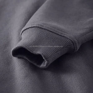 Vendeurs de sweats à capuche personnalisés en gros, sweat à capuche oversize uni sans cordon de serrage, 450 grammes, pour hommes, 80% coton, 20% polyester - Product Image 6