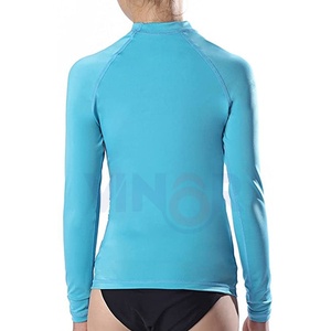 เสื้อกันผื่นสำหรับผู้หญิงป้องกันการเกิดรอยยับของผู้หญิงเสื้อแรชการ์ดแบบระบายอากาศได้ดีติดโลโก้ตามสั่งสไตล์ใหม่ - Product Image 6