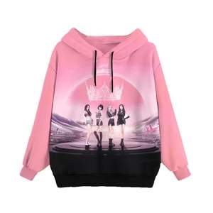 Venta caliente mujeres sudaderas con capucha de gran tamaño Streetwear estilo Hip Hop tela polar a prueba de viento ropa de invierno estilo pulóver - Product Image 1