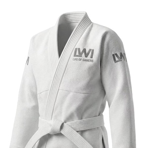 ชุดยิวยิตสูพรีเมียม 450GSM ผ้าเพิร์ลวีฟ แจ็คเก็ต 10 ออนซ์ กางเกงริปสต็อป ผ่านการรับรองจาก IBJJF ผ้าฝ้ายพรีชรังก์ ผลิตโดย Meeroos Industries - Product Image 4