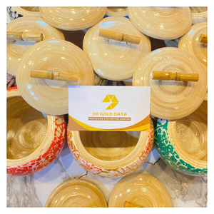 Décorations du Ramadan : Élégant pot en bambou fait main avec détails en nacre et coquille d'œuf, durable, portable, multi-tailles - Caryln - Product Image 3