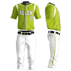 Ropa de entrenamiento más vendida, el mejor precio, conjunto de uniforme de béisbol para adultos, uniforme de béisbol de poliéster transpirable con sublimación completa - Product Image 2