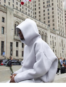 OEM Custom Streetwear <b>Plain</b> <b>Tracksuits</b> for Men Men's 2pc Blank <b>Tracksuit</b> Hoodie and Jogger Set - Product Image 4